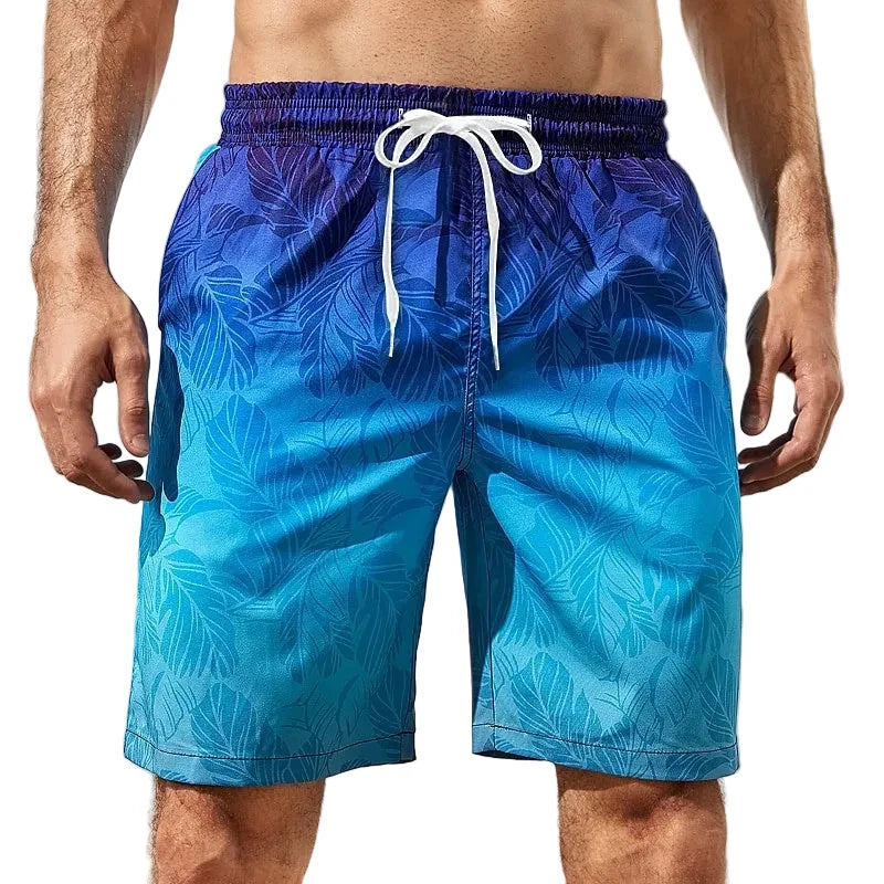 Gradient Palm Trees Beach Shorts