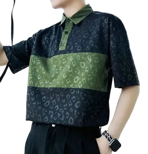 Leopard Printing Polo