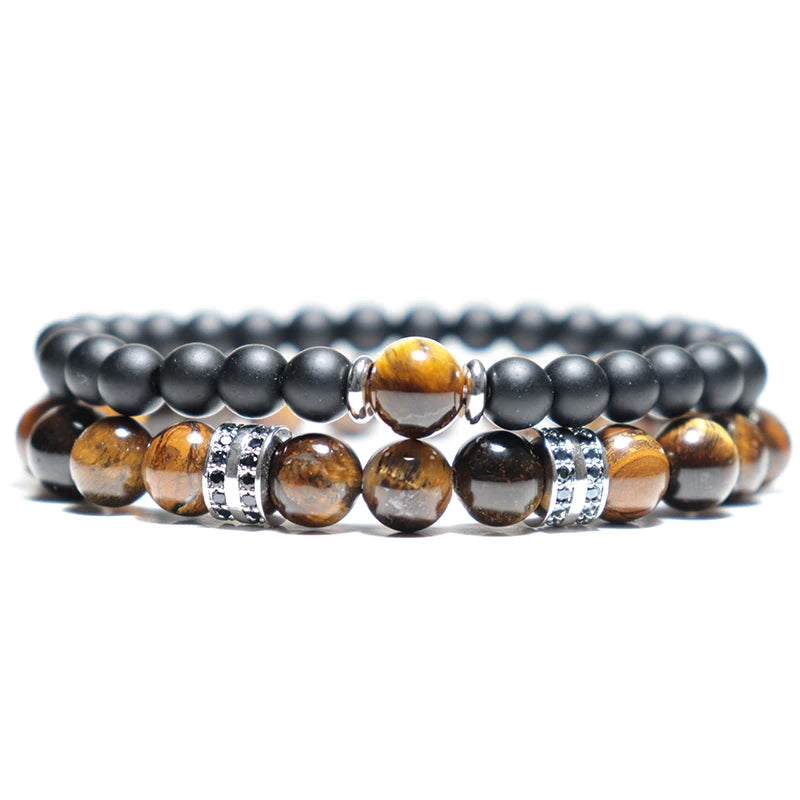 Tiger Eye Bracelet Set