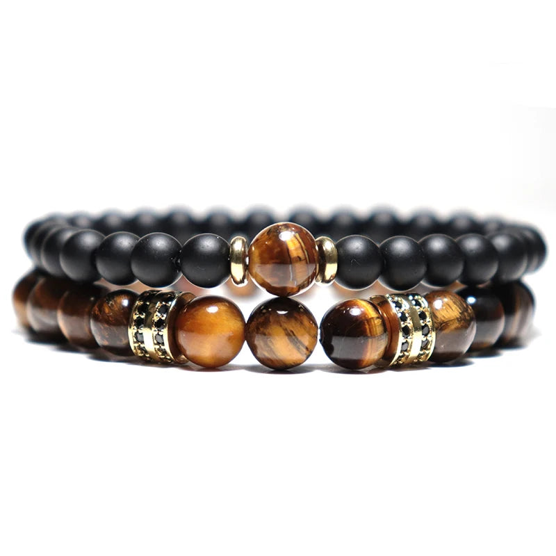 Tiger Eye Bracelet Set