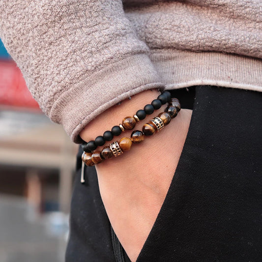 Tiger Eye Bracelet Set