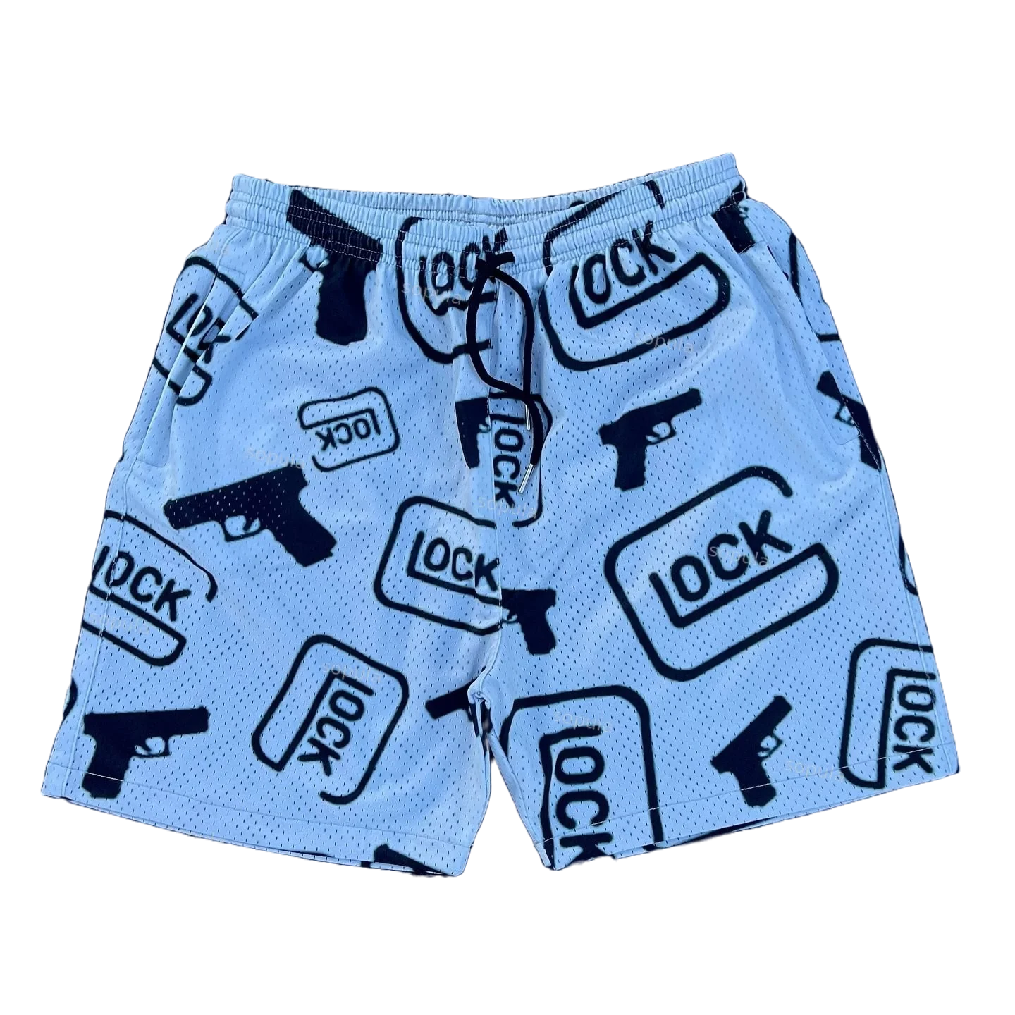 Graphic Blue Shorts
