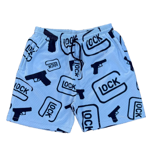 Graphic Blue Shorts