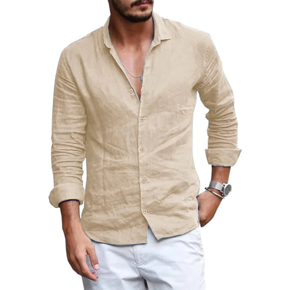 Beach House Linen Button Down Shirt