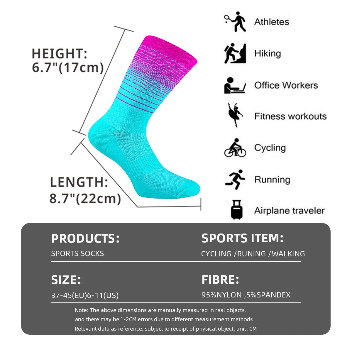 TIMUBIKE Socks