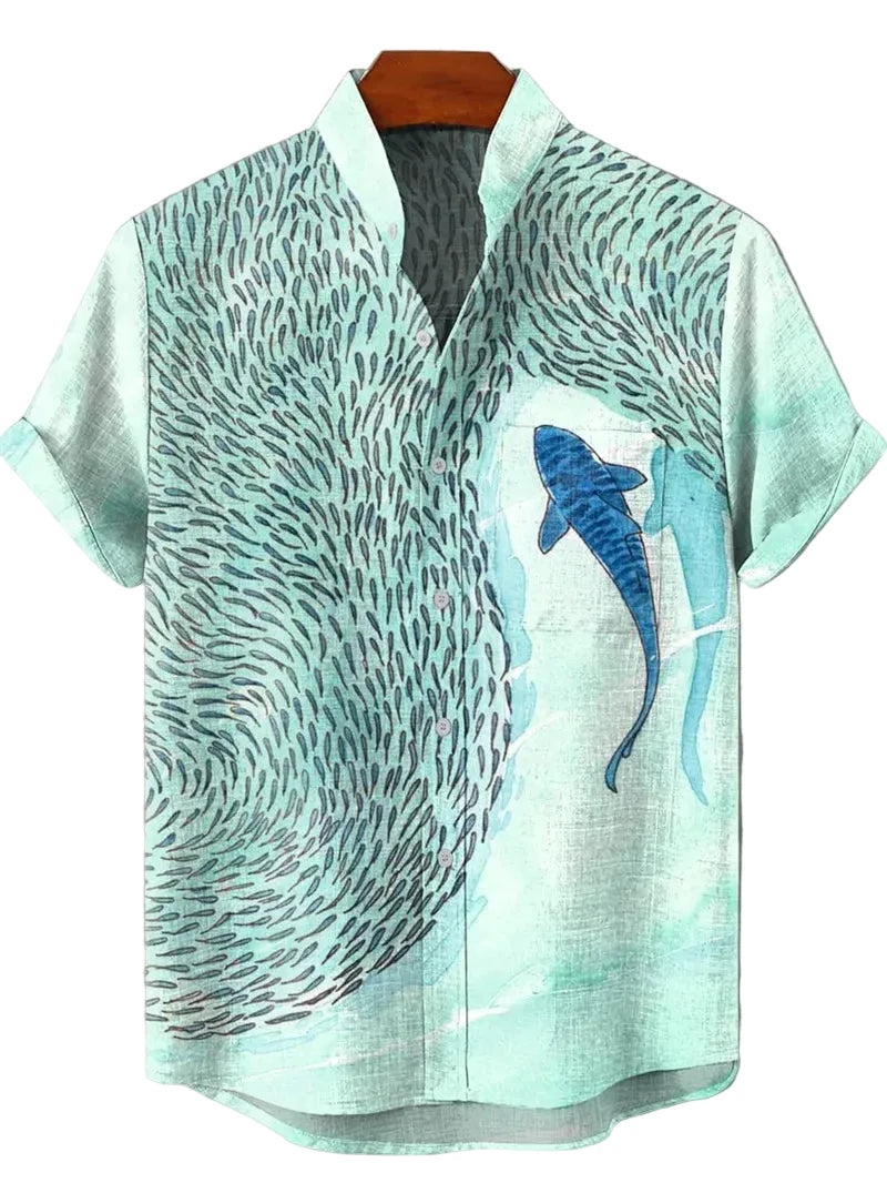 Summer Wave Linen Shirts