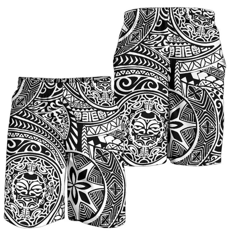 Tribal Print Board Shorts
