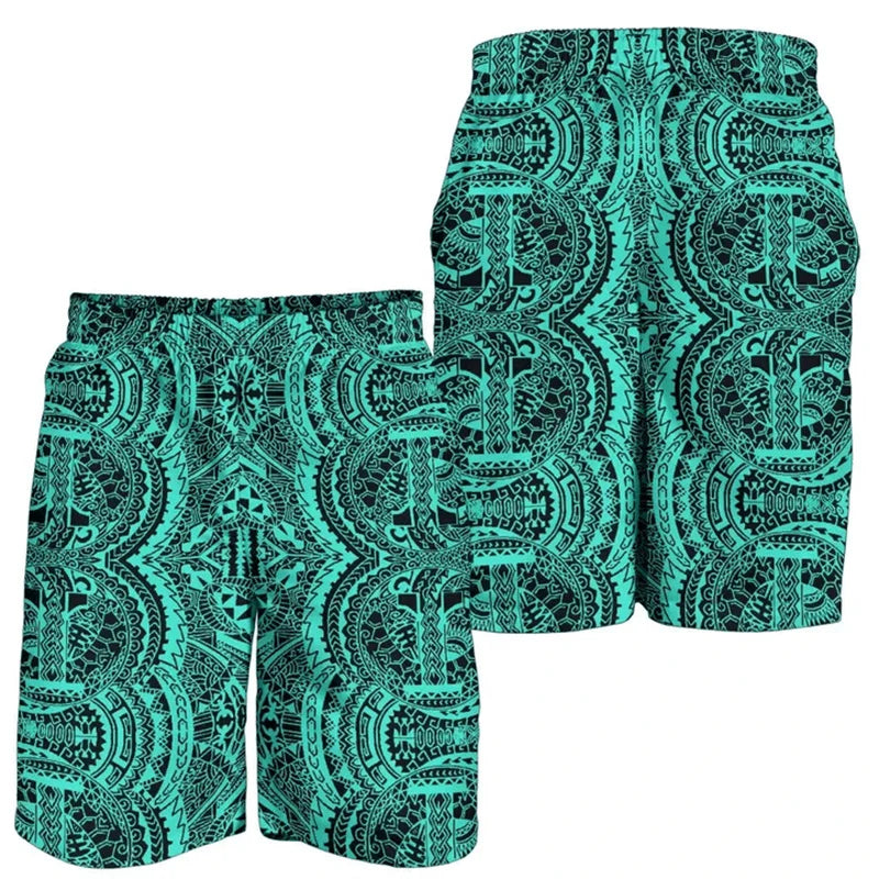 Tribal Print Board Shorts