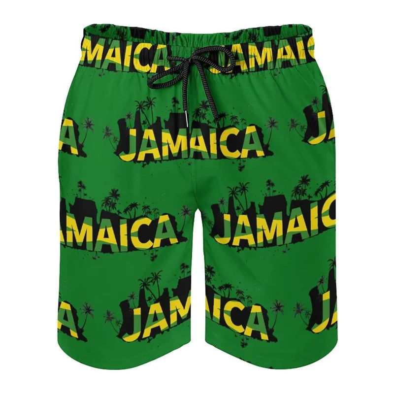 Jamaican Flag Swim Shorts