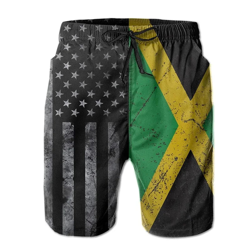 Jamaican Flag Swim Shorts