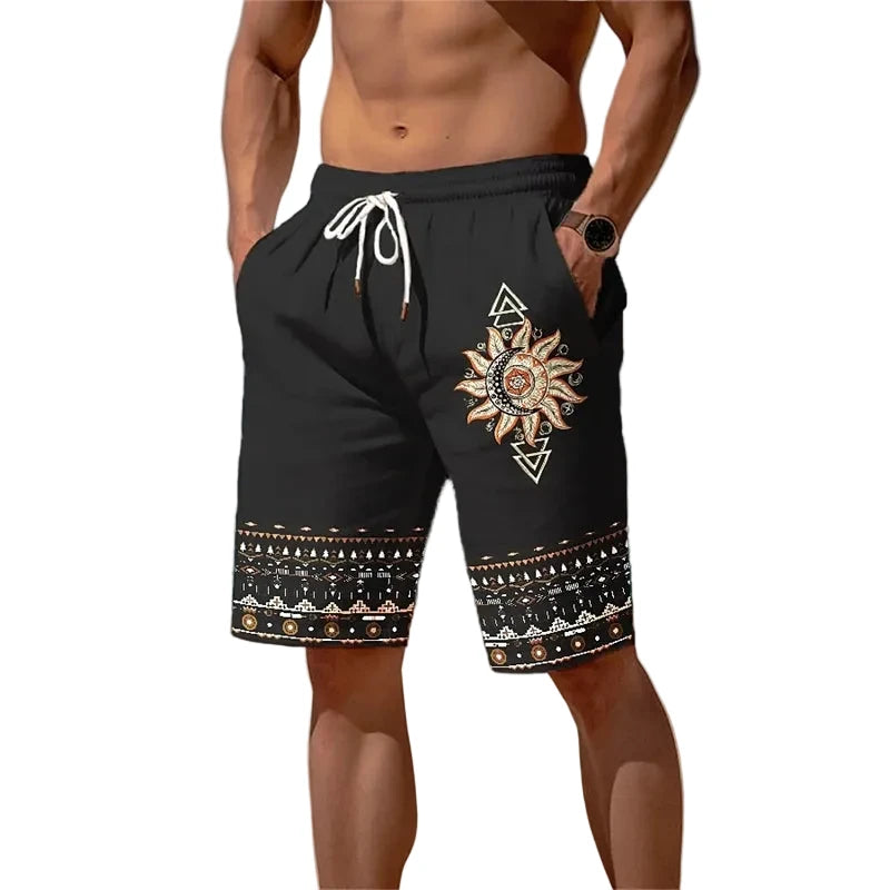Sun Graphic Beach Shorts