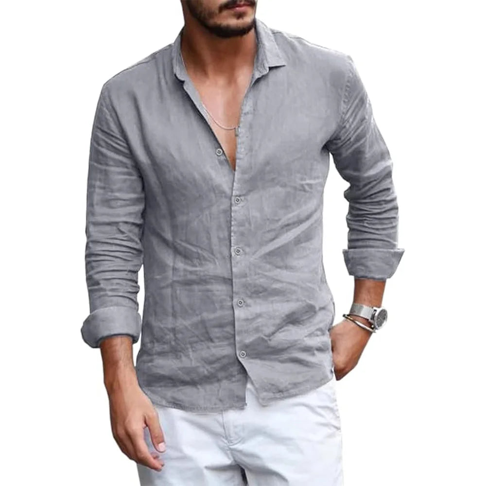 Beach House Linen Button Down Shirt