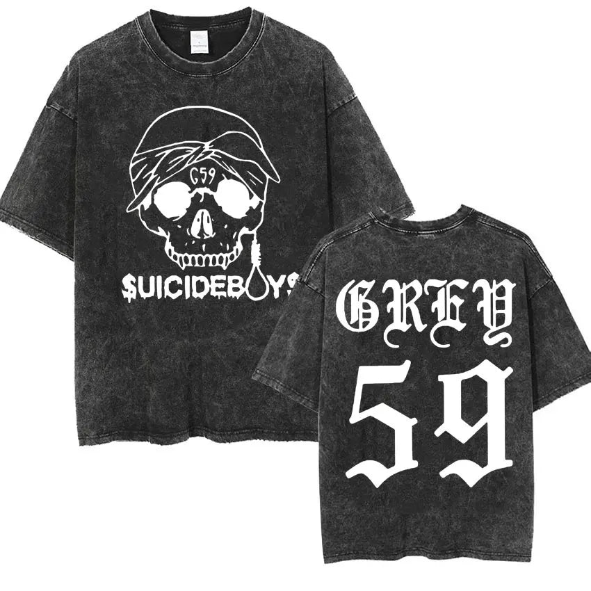 Boys Skeleton Washed Tee