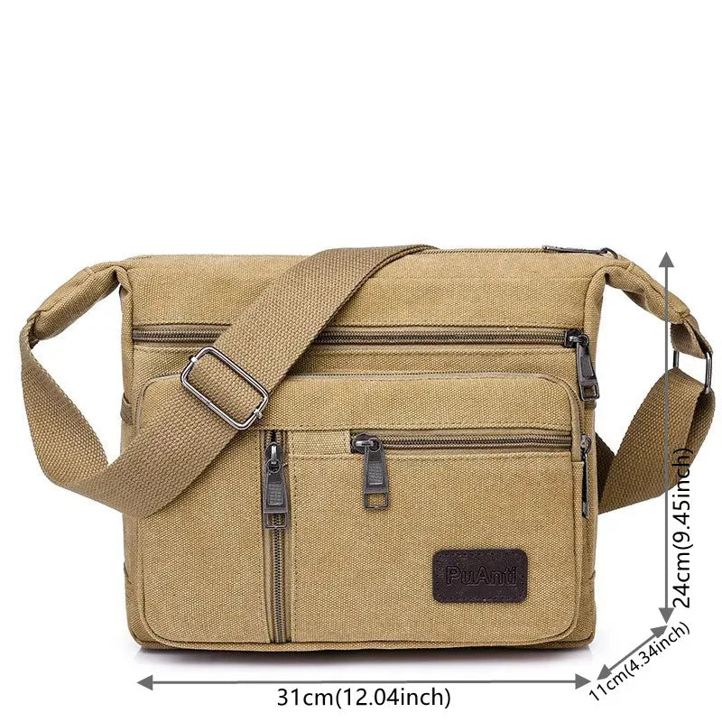 Men Canvas Shoulder Bags