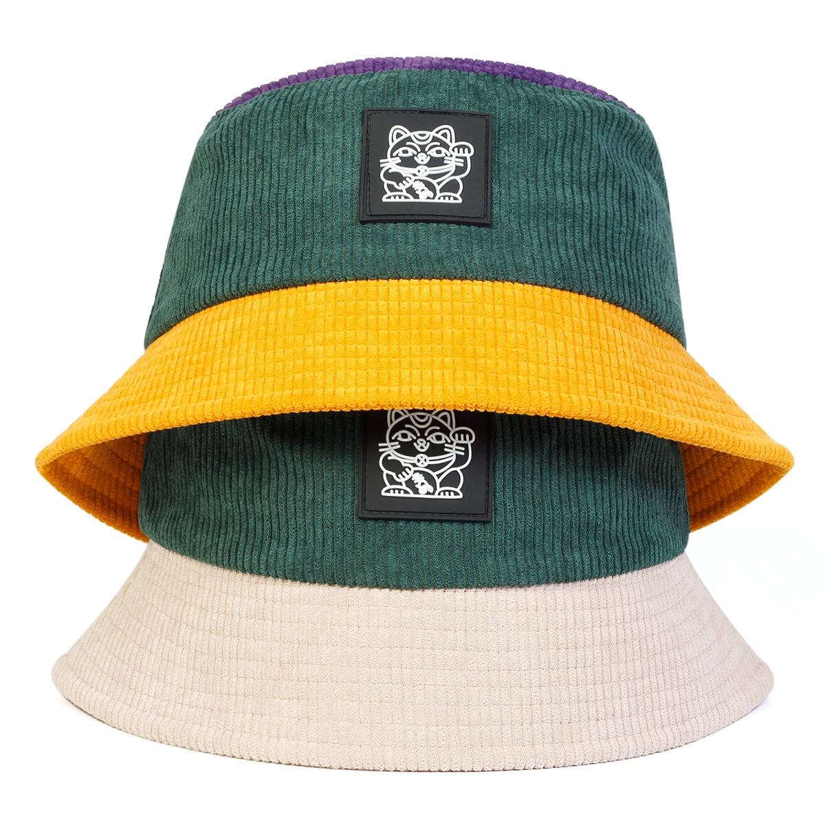 Textured bucket hats