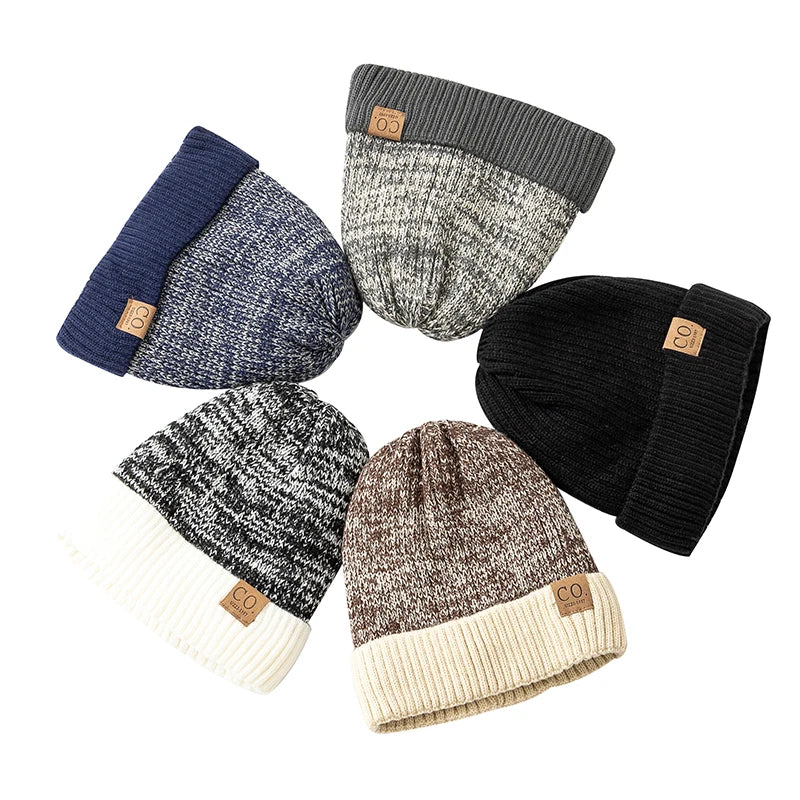 Two-Tone Beanie Cap