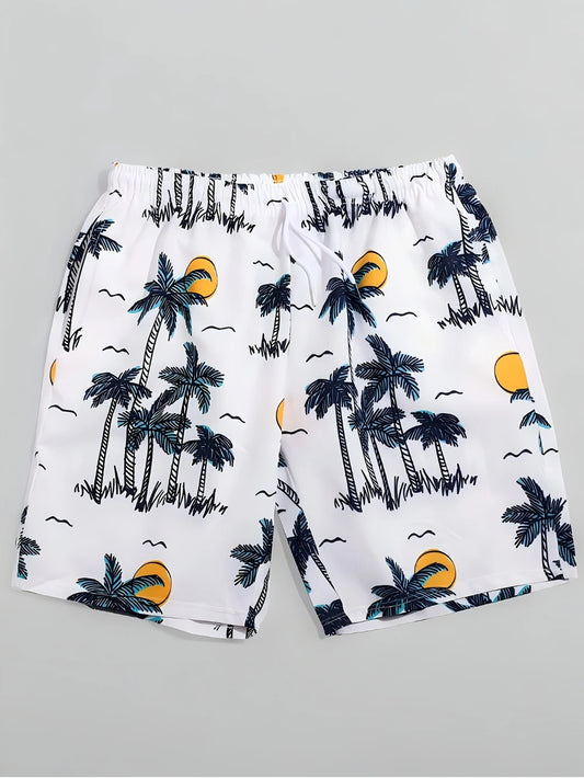 Palm Tree Print Shorts