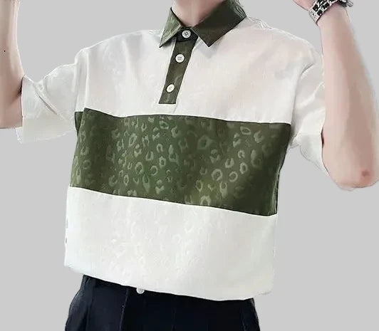 Leopard Printing Polo