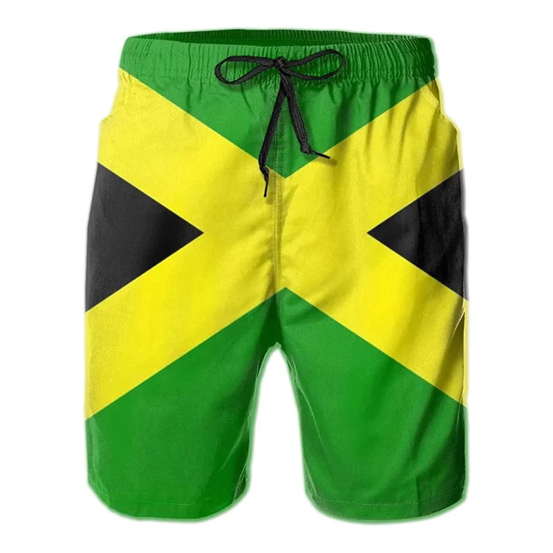 Jamaican Flag Swim Shorts