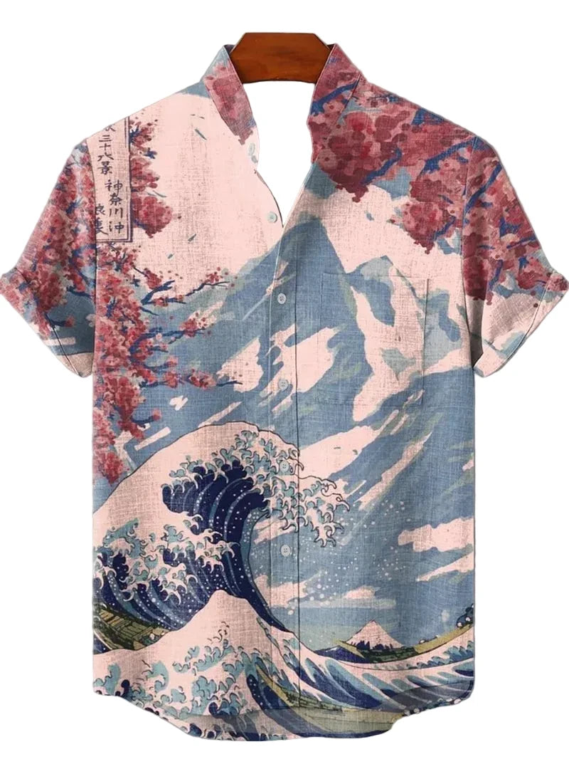 Summer Wave Linen Shirts