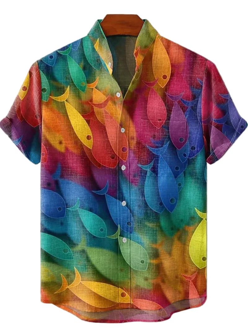 Summer Wave Linen Shirts