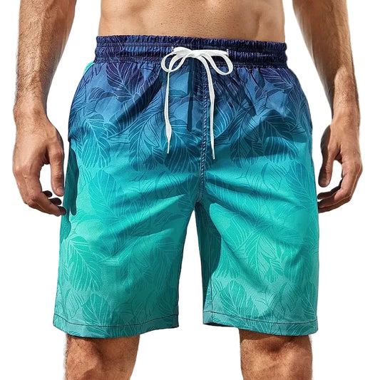 Gradient Palm Trees Beach Shorts
