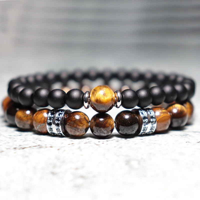 Tiger Eye Bracelet Set