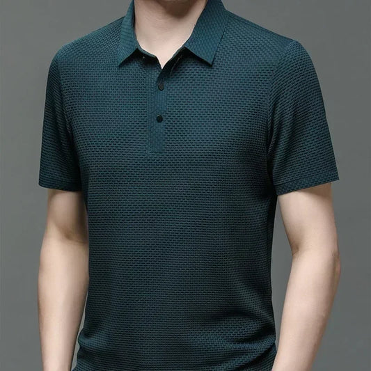 Waffle Polo Shirt